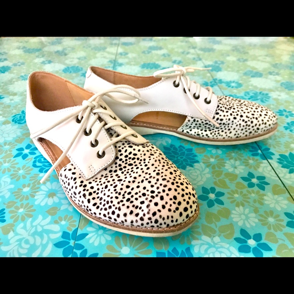 Rollie “Snow Leopard” sidecut lace-up shoes, EU 36